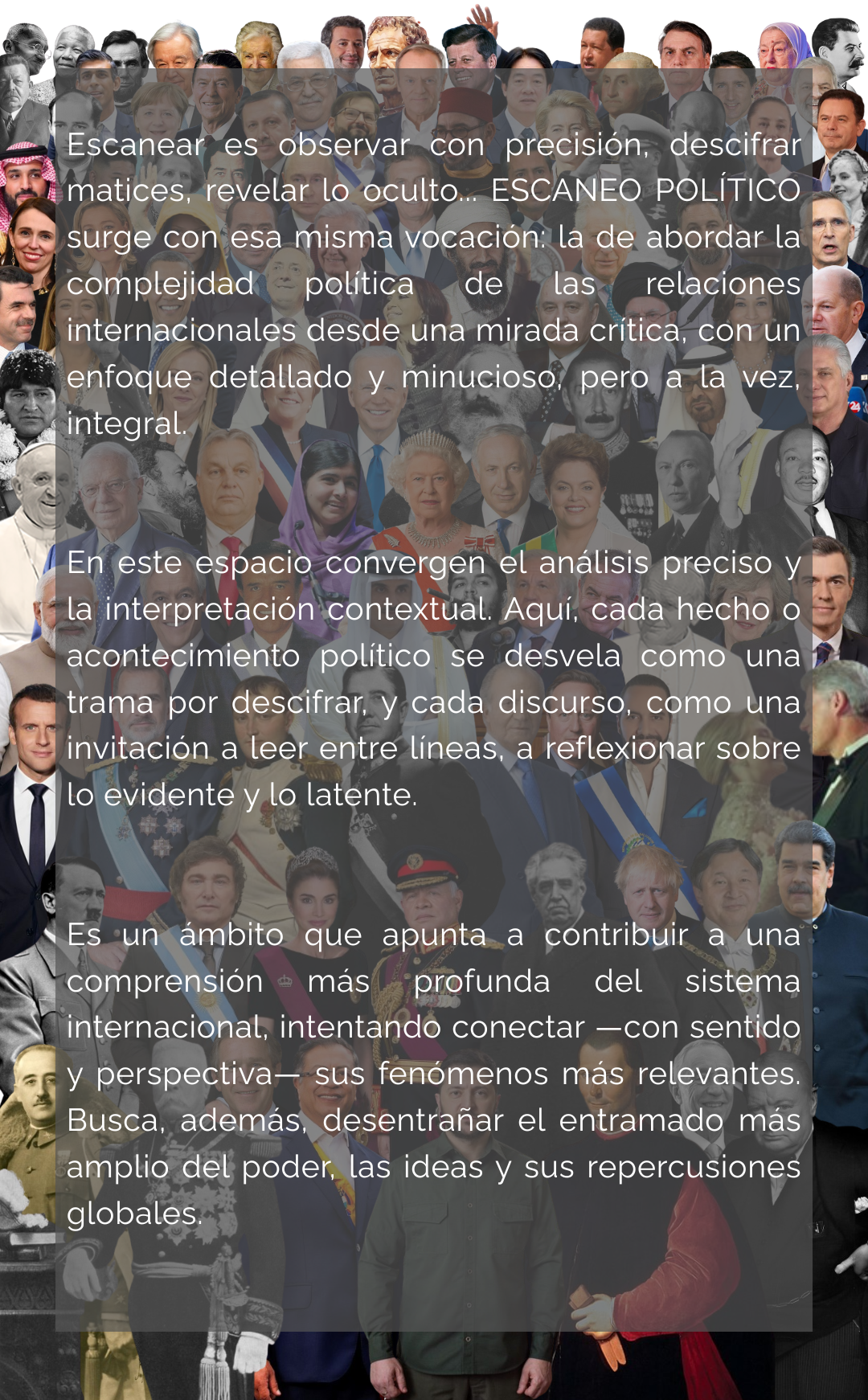 Presentación Sitio Web | ESCANEO POLÍTICO